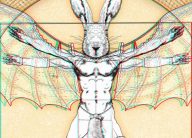 Benjamin Mitchley - Vitruvian Winged Rabbit - detail 3