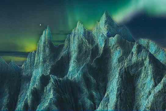 Mountain Landscape Theater Series – Under the Aurora